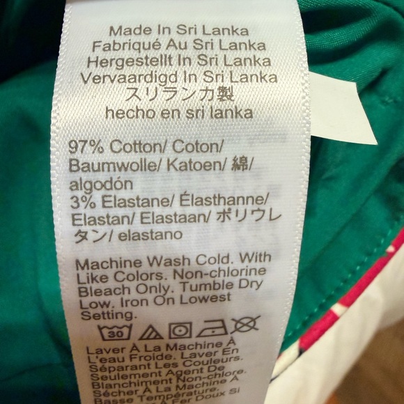 J. Crew Floral Pencil Skirt in Green and Pink - Picture 6 of 6